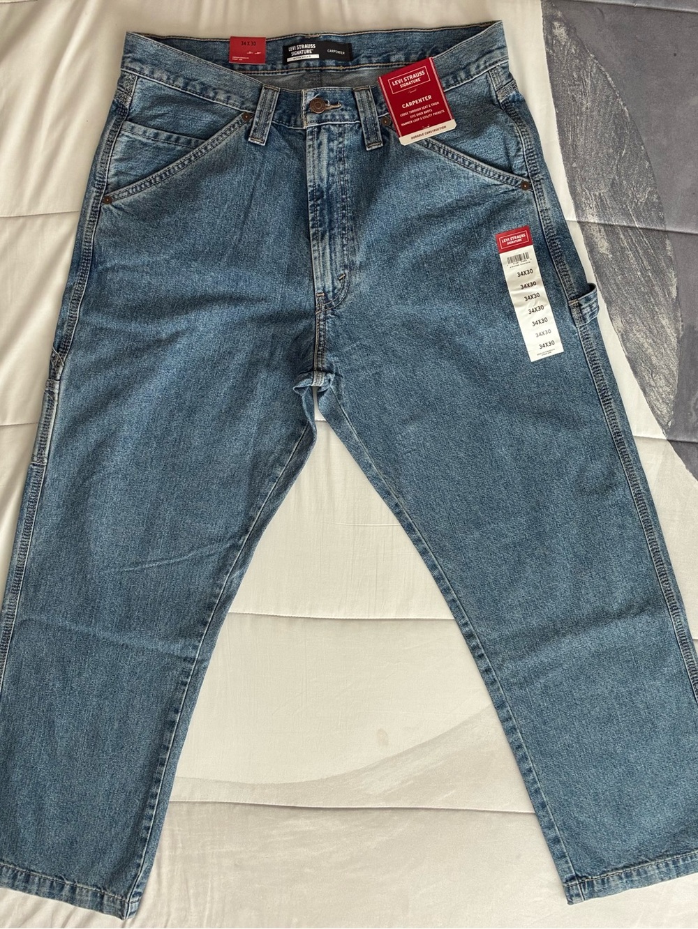 Levi's Carpenter Jeans Medium Wash Men’s 34x30 New With Tags